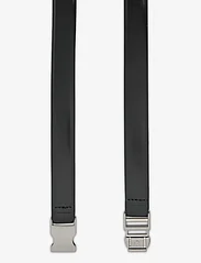 Mango - Metal fastening leather belt - de laveste prisene - black - 1