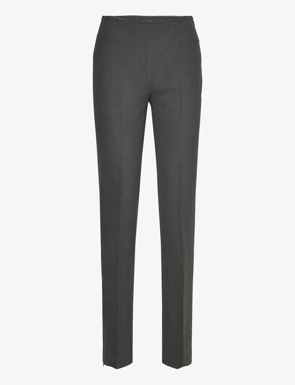 Mango - Trousers with side-zip hem - habitbukser - lt pastel grey - 1