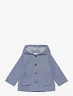 Buttoned cotton jacket - MEDIUM BLUE