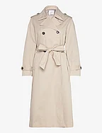 Double-button trench coat - LT PASTEL GREY