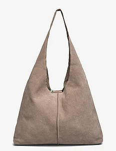 Leather shopper bag, Mango