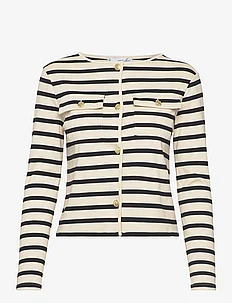 Striped cardigan with buttons, Mango