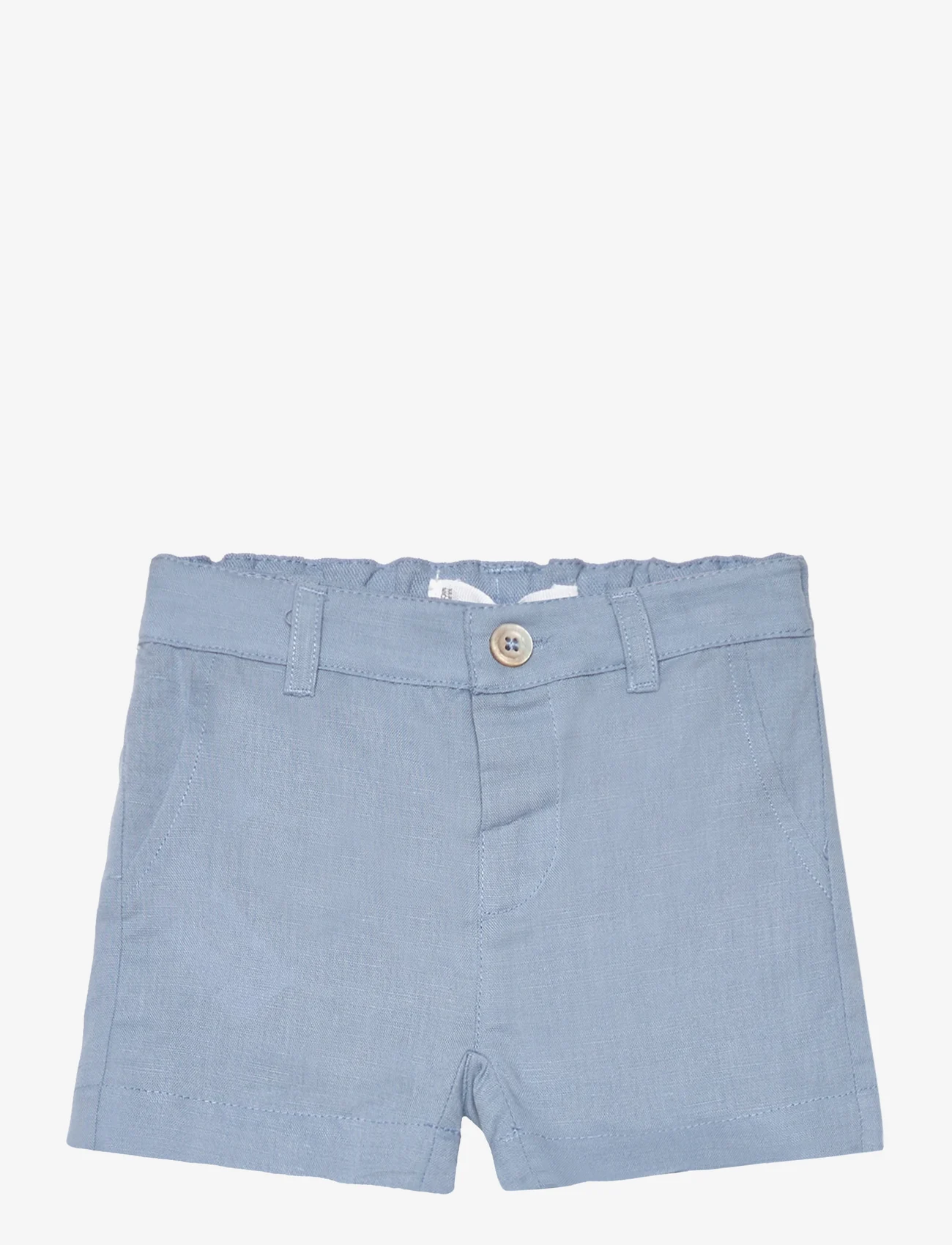 Mango - Linen-blend Bermuda shorts - chino-shorts - lt-pastel blue - 0