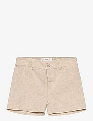 Mango - Linen-blend Bermuda shorts - chino-shorts - lt pastel brown - 0