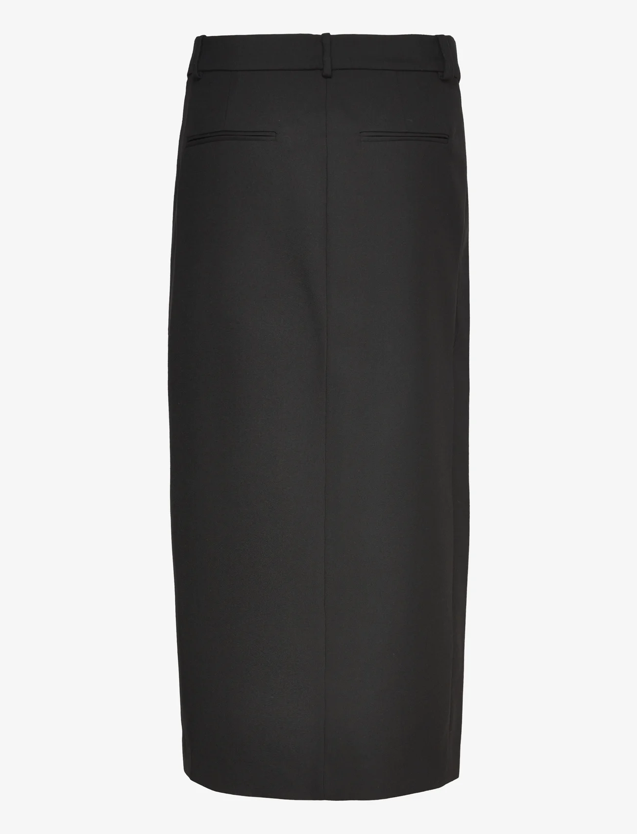 Mango - Midi wrap skirt - pencil skirts - black - 1