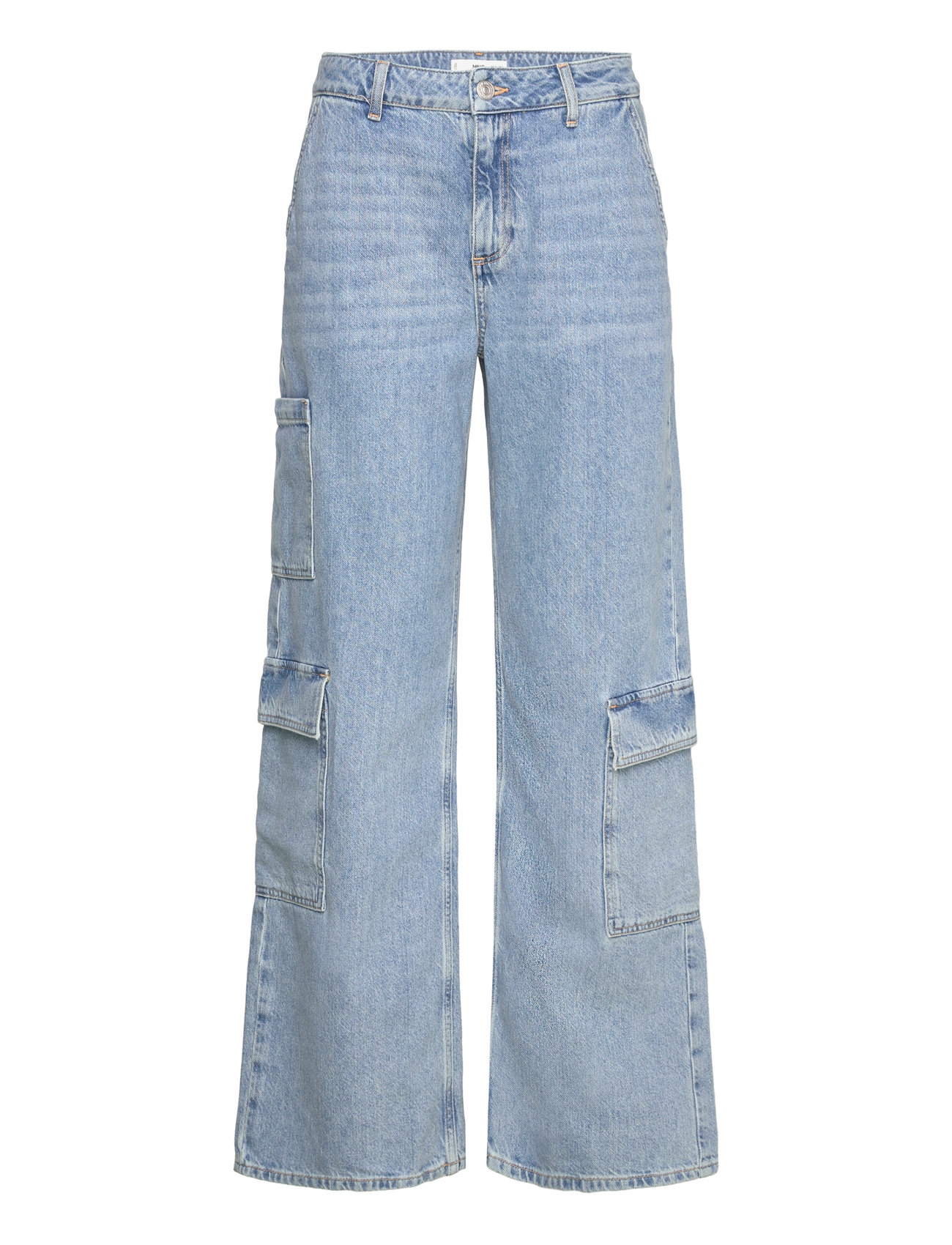 Mango - Loose cargo jeans with pockets - cargobukser - open blue - 1