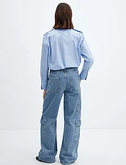 Mango - Loose cargo jeans with pockets - cargobyxor - open blue - 3