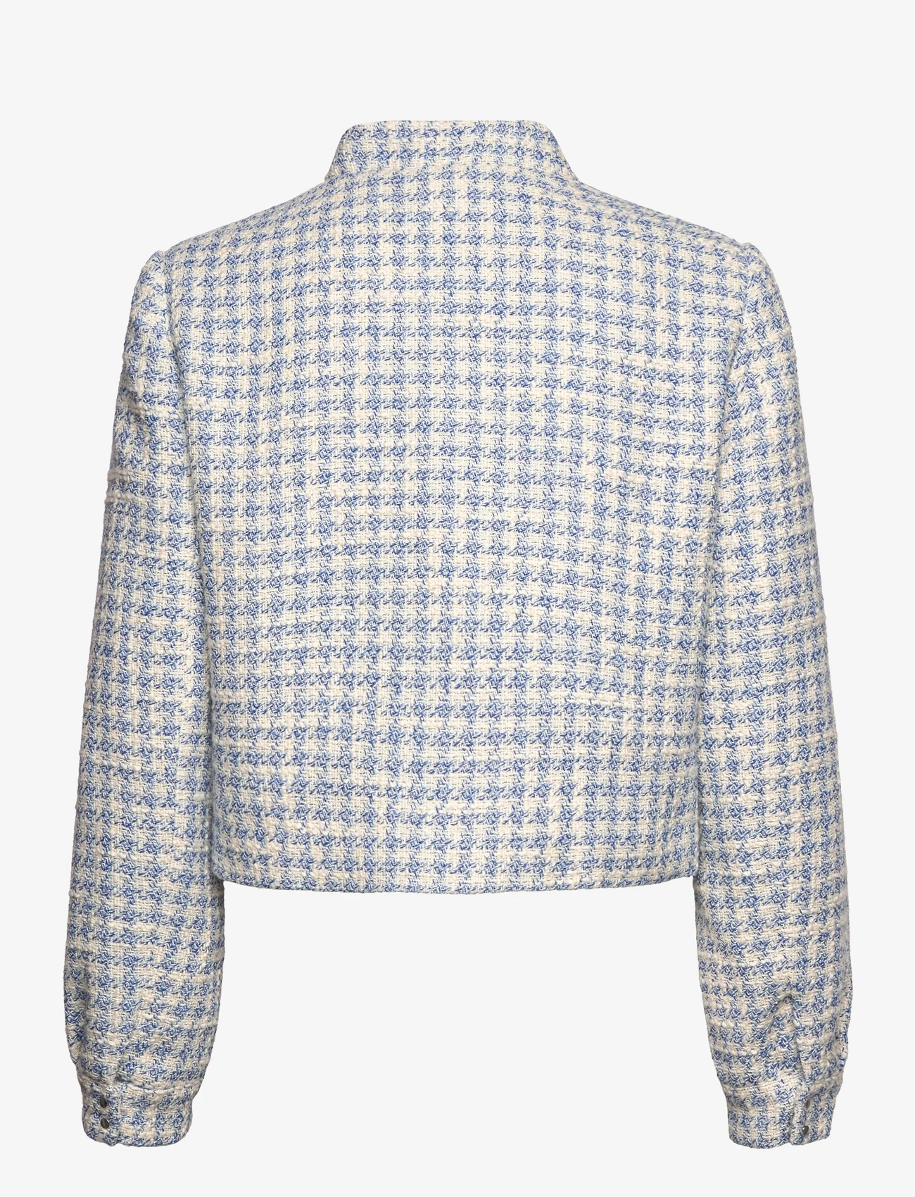 Mango - Tweed jacket with metal buttons - vårjackor - lt-pastel blue - 1