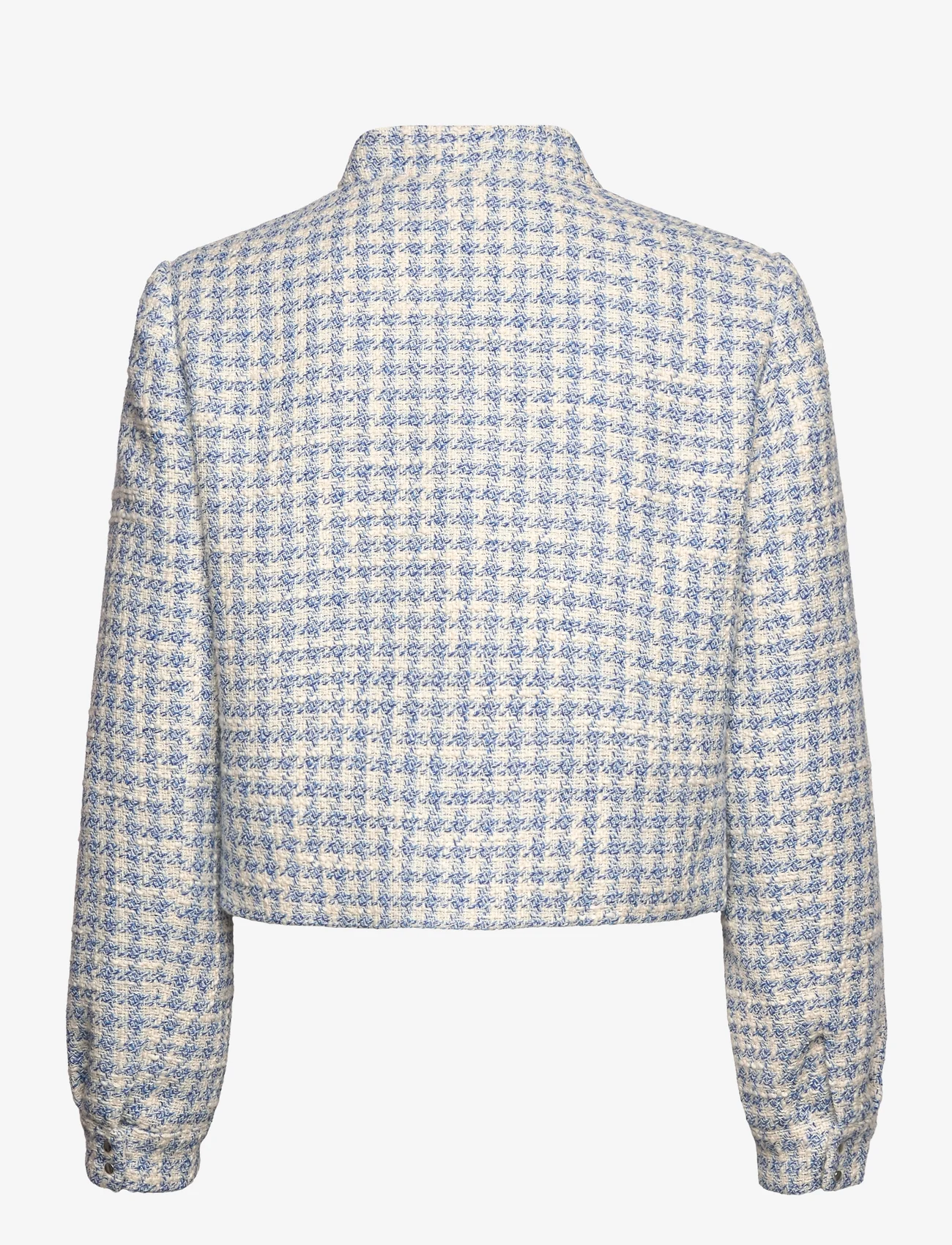 Mango - Tweed jacket with metal buttons - kevättakit - lt-pastel blue - 1