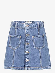 Mango - Buttoned denim skirt - jeanskjolar - open blue - 0