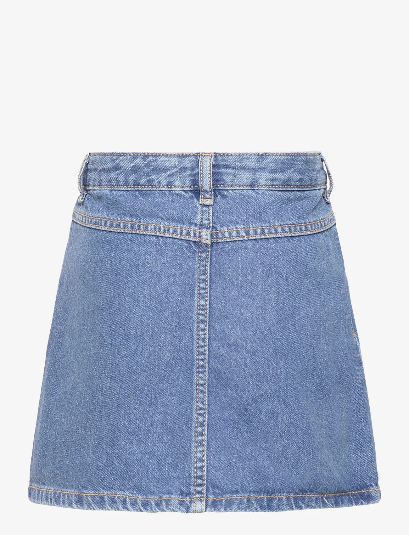 Mango - Buttoned denim skirt - jeanskjolar - open blue - 1