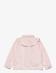 Mango - Ruffled denim jacket - lägsta priserna - pink - 1