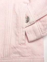 Mango - Ruffled denim jacket - de laveste prisene - pink - 3