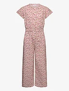 Cotton print jumpsuit - PINK