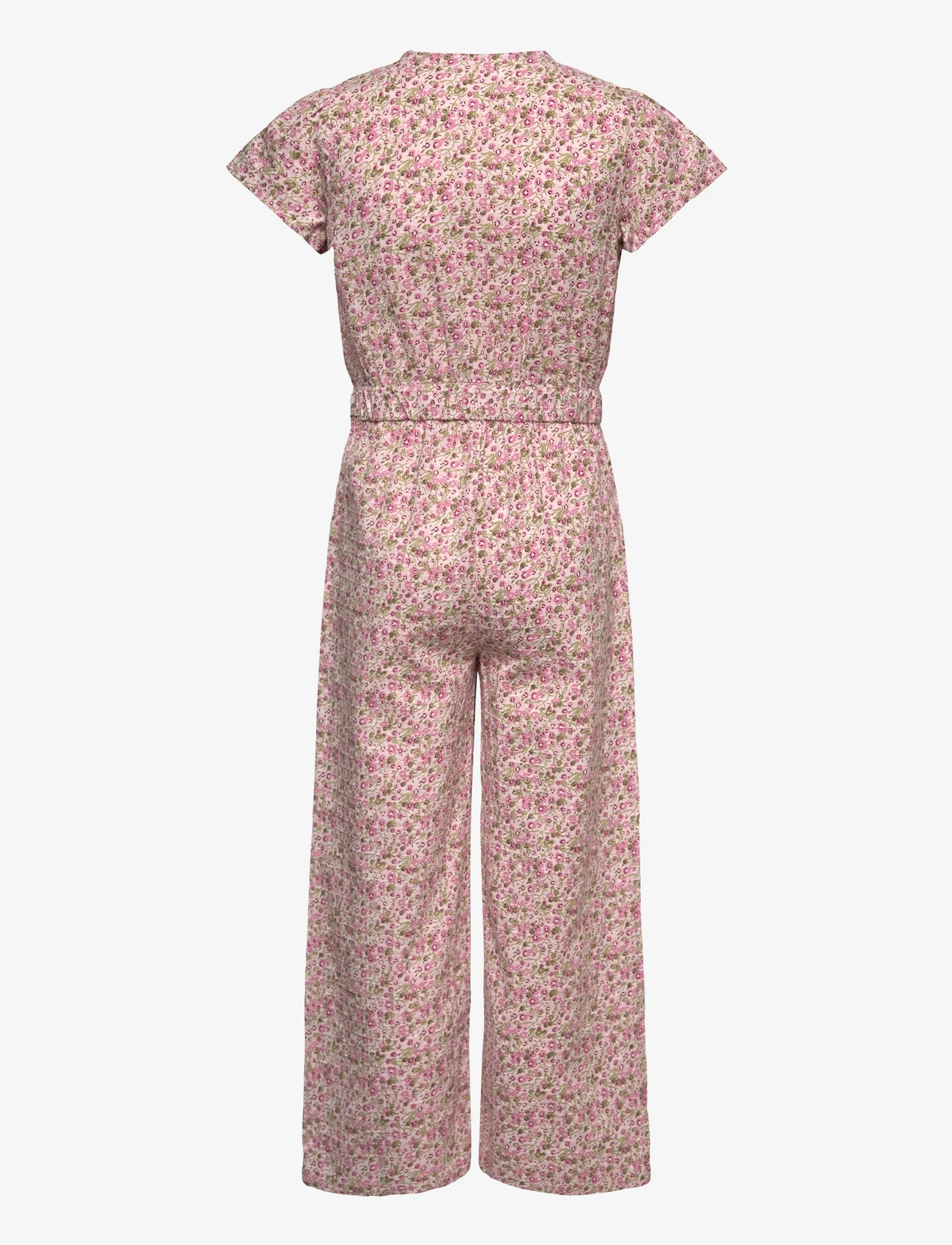 Mango - Cotton print jumpsuit - alhaisimmat hinnat - pink - 1