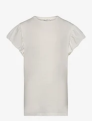 Mango - Short-sleeved ruffle t-shirt - kurzärmelige - natural white - 0