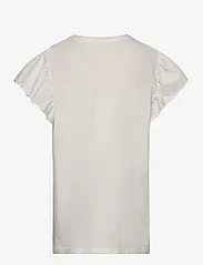 Mango - Short-sleeved ruffle t-shirt - kurzärmelige - natural white - 1