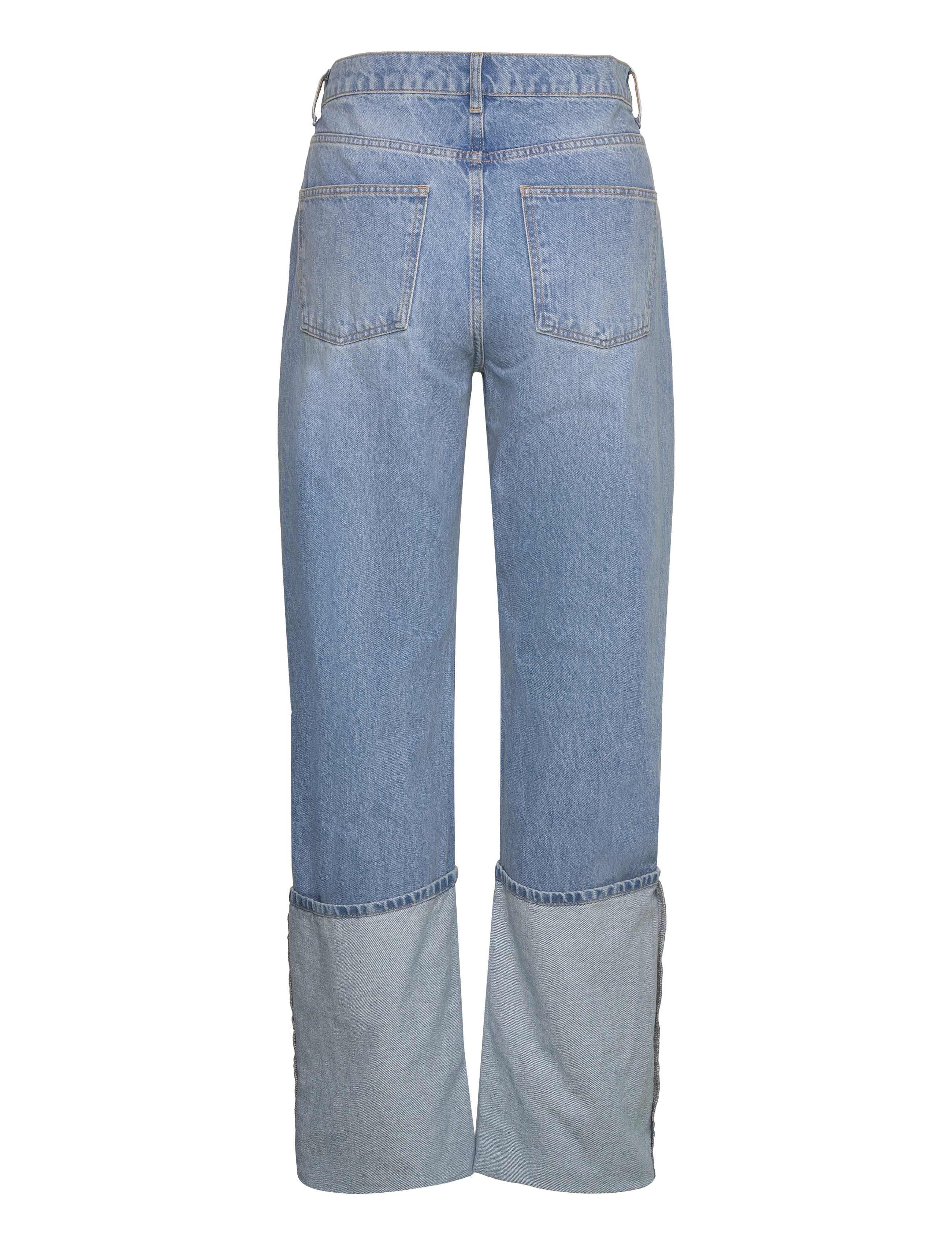Mango - Turned-up straight jeans - raka jeans - open blue - 1