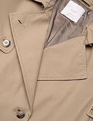 Mango - Double-breasted cotton trench coat - vårjakker - light beige - 5