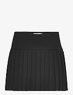 Pleated mini-skirt - BLACK
