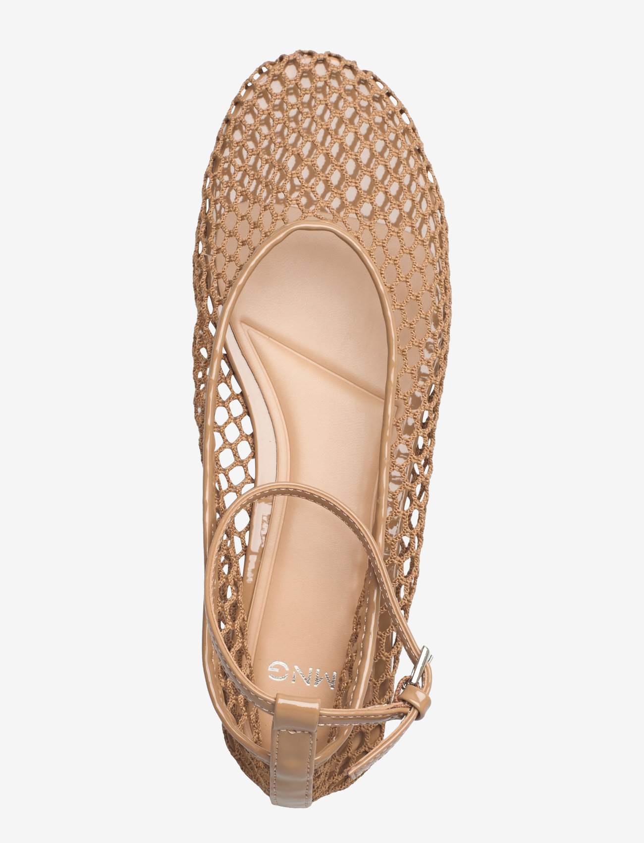 Mango - Ballet flats with mesh bracelet - kvinnor - medium brown - 3