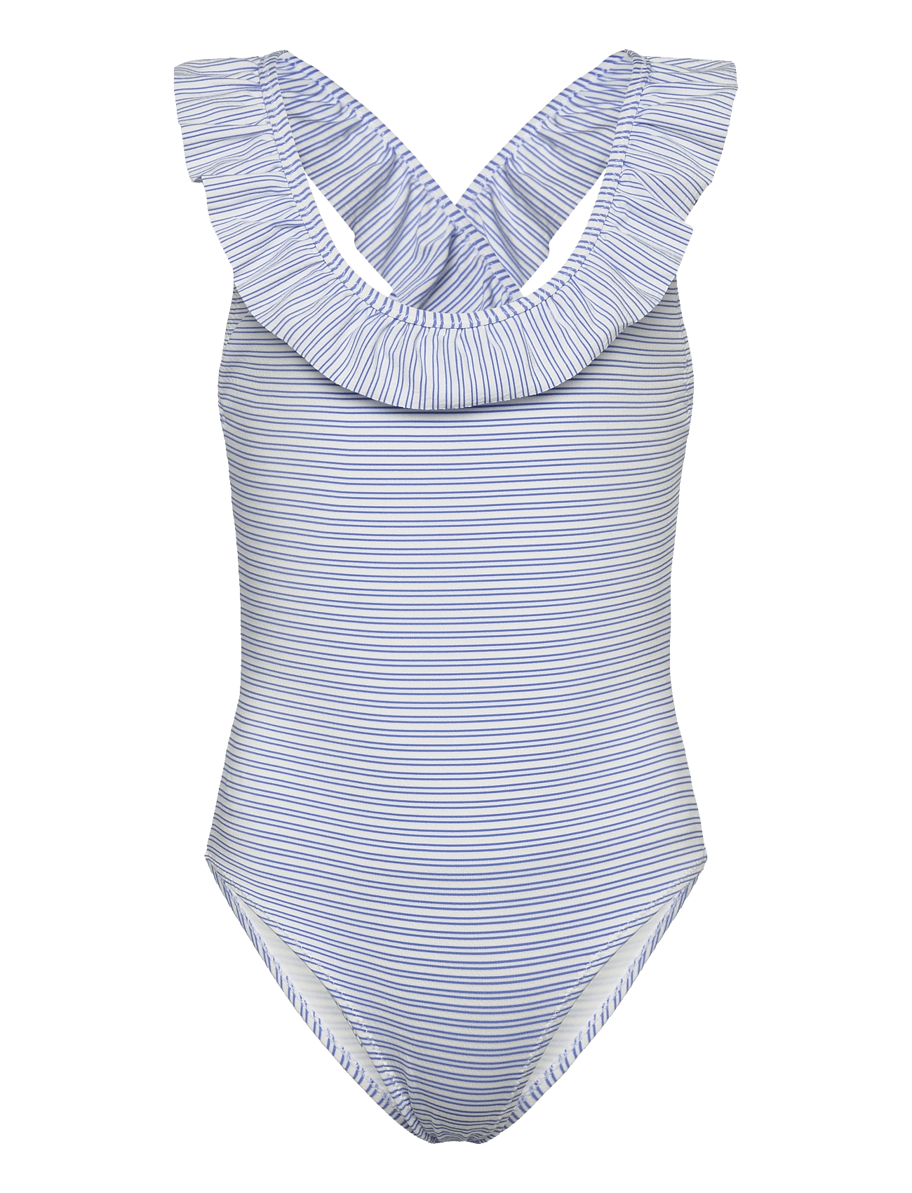Ruffle striped swimsuit - MEDIUM