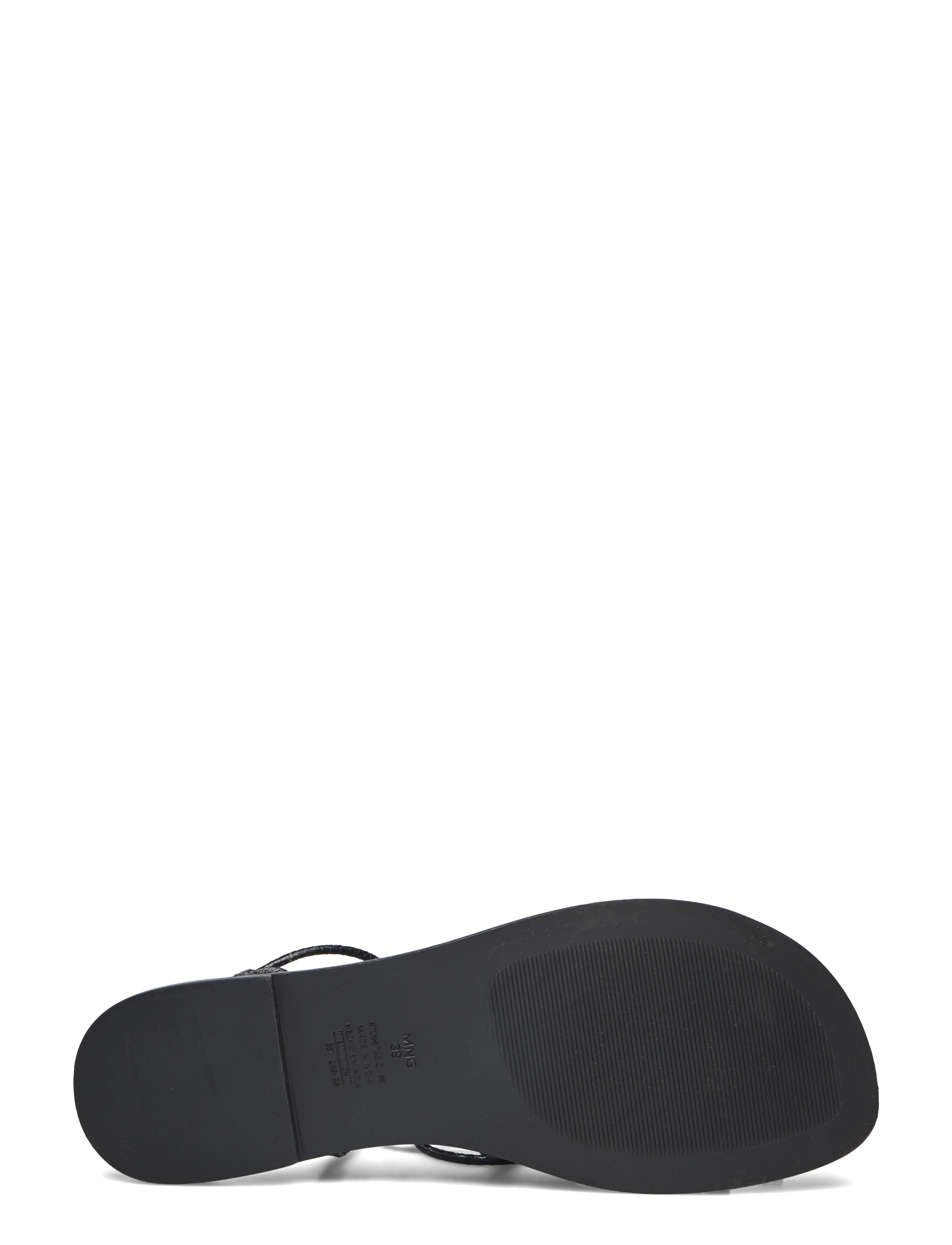 Mango - Leather straps sandals - damen - black - 4