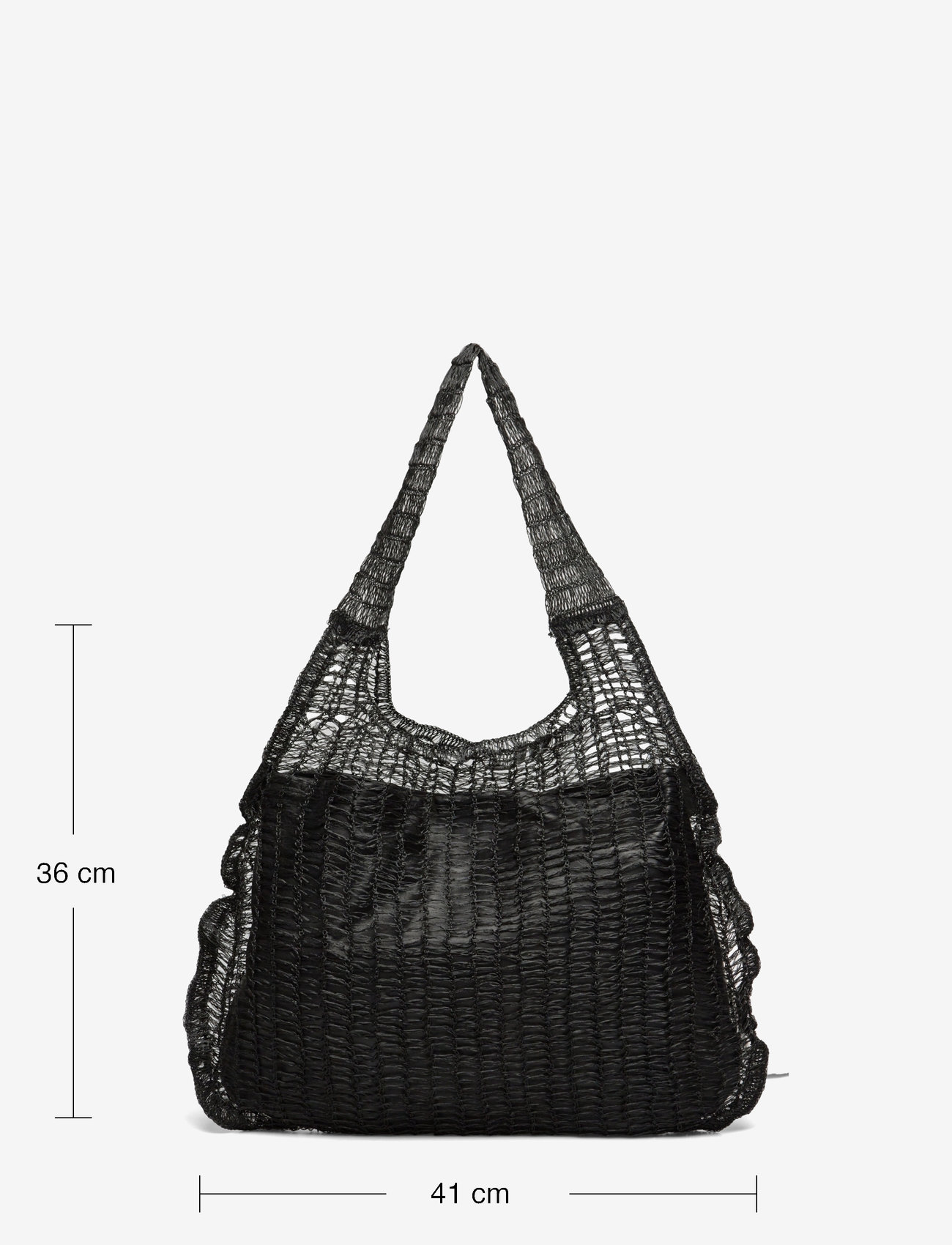Mango - Mesh pattern shopper bag - accessoires - black - 4