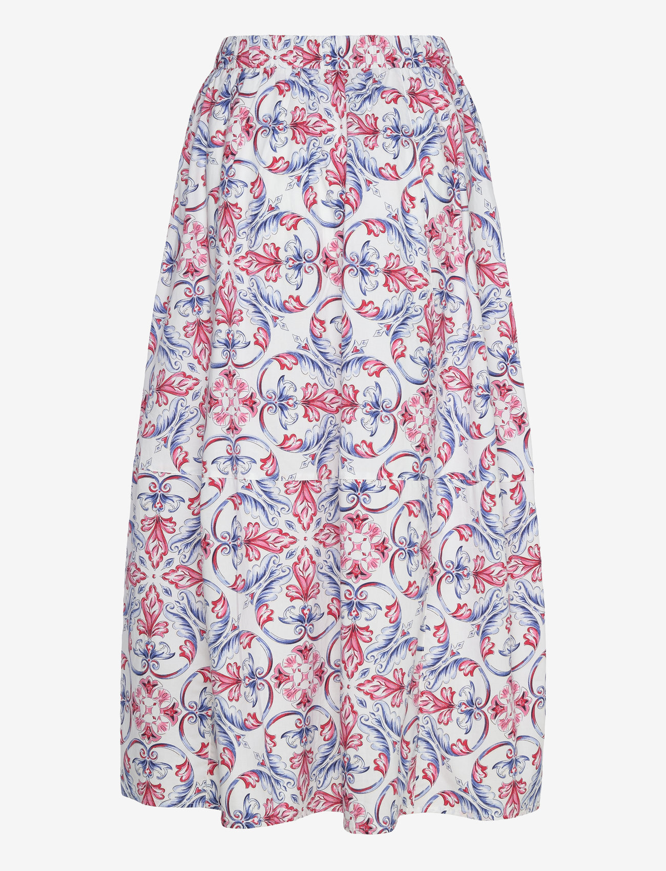 Mango - Printed midi skirt - laveste priser - red - 2