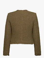 Mango - Pocket tweed jacket - boucles copy - beige - khaki - 1
