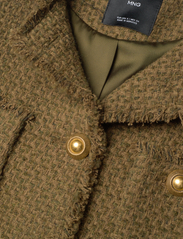 Mango - Pocket tweed jacket - festtøj til outletpriser - beige - khaki - 4