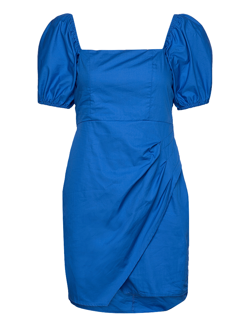 Mango - Printed dress with balloon sleeves - partykleider - medium blue - 1