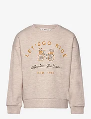 Mango - Cotton-blend message sweatshirt - sweatshirts - lt pastel brown - 0