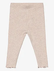 Mango - Cotton leggings - laveste priser - lt pastel brown - 0