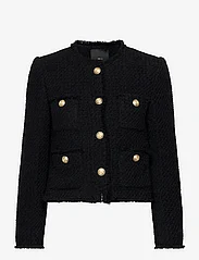 Mango - Pocket tweed jacket - boucles copy - black - 0
