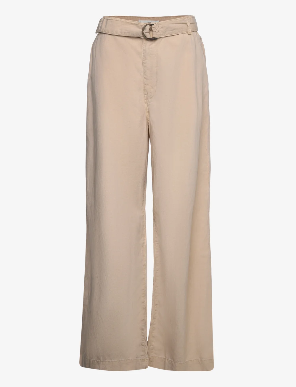 Mango - Flowy wideleg trousers with belt - bukser med brede ben - lt pastel brown - 1