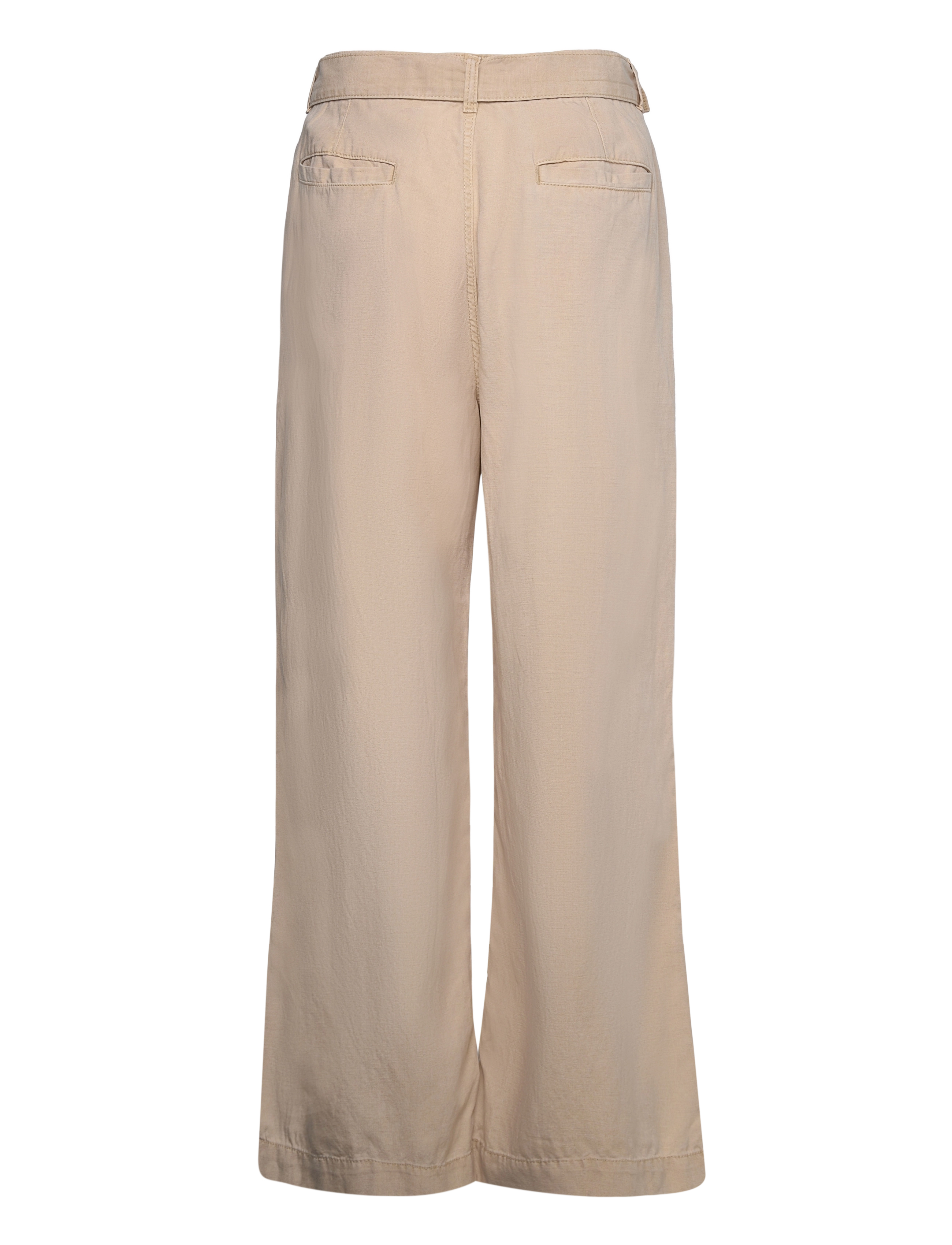 Mango - Flowy wideleg trousers with belt - lt pastel brown - 2