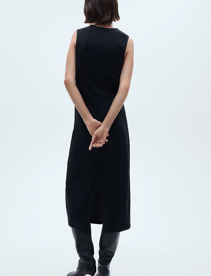 Mango - Midi-dress with draped detail - cocktailkleider - black - 3