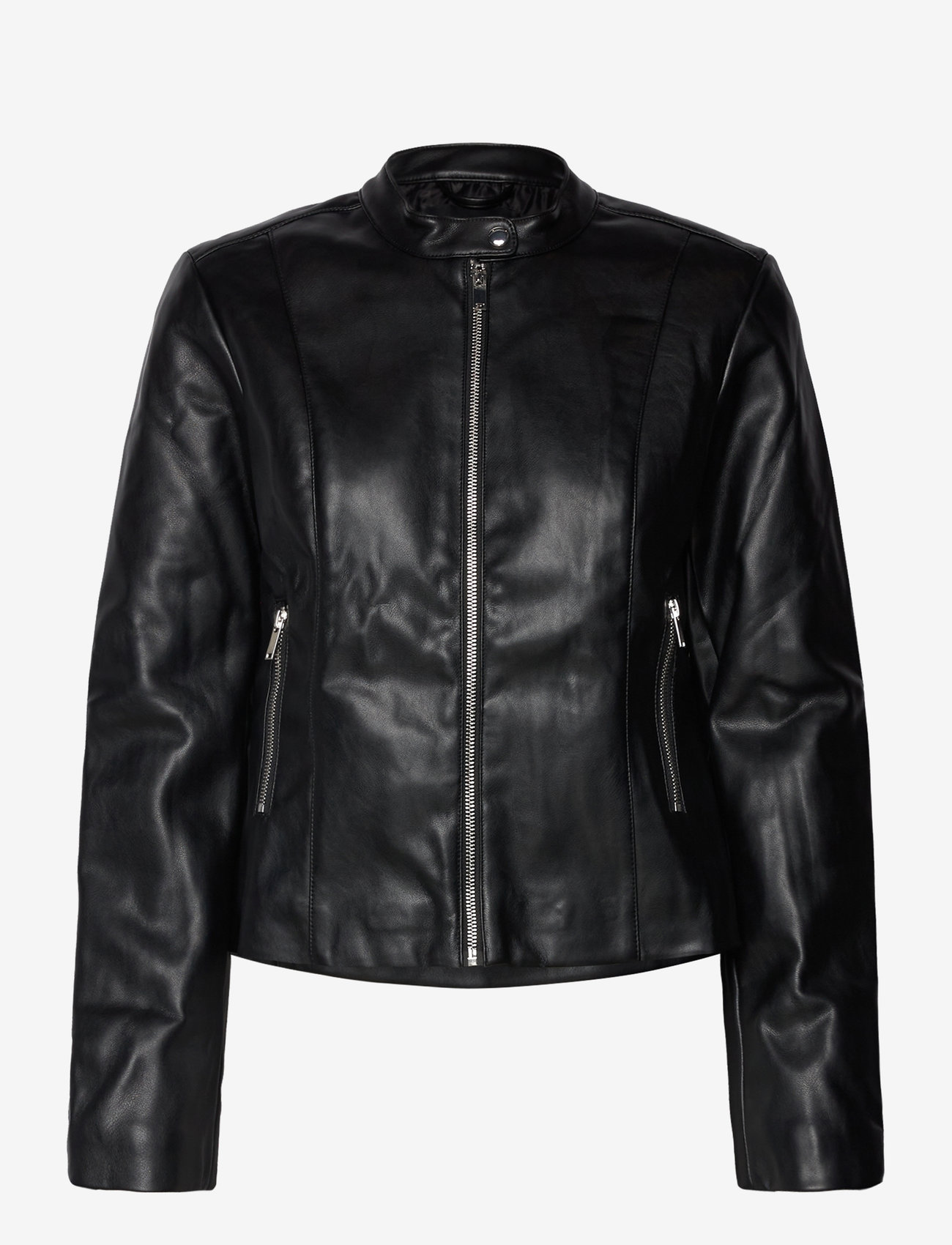 Mango - Leather-effect biker jacket - black - 1