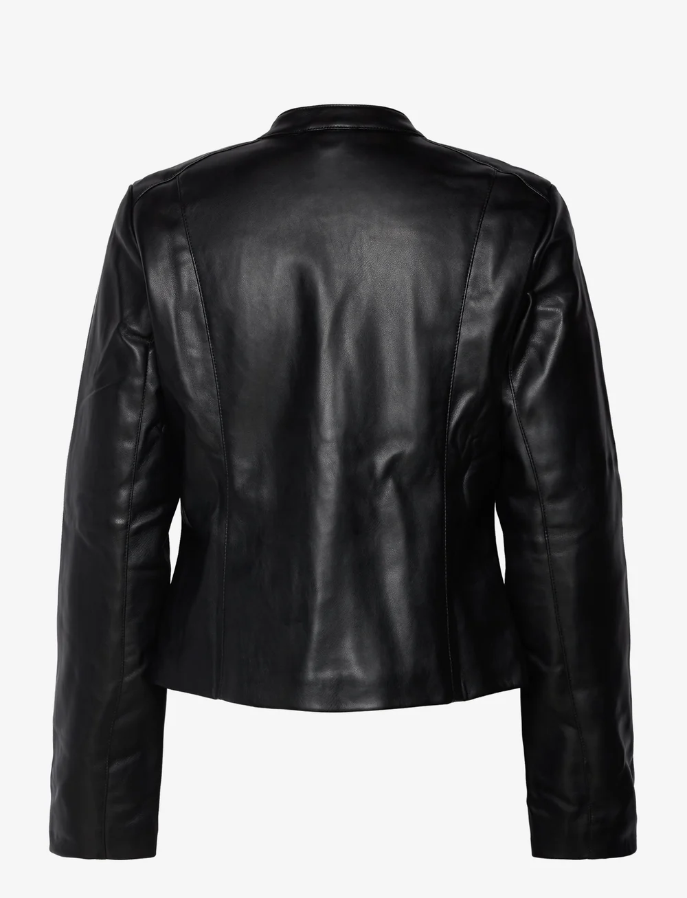 Mango - Leather-effect biker jacket - læderjakker - black - 2