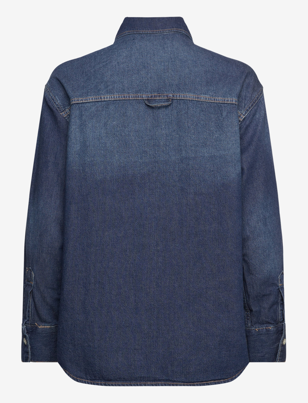 Mango - Oversize denim shirt - open blue - 2