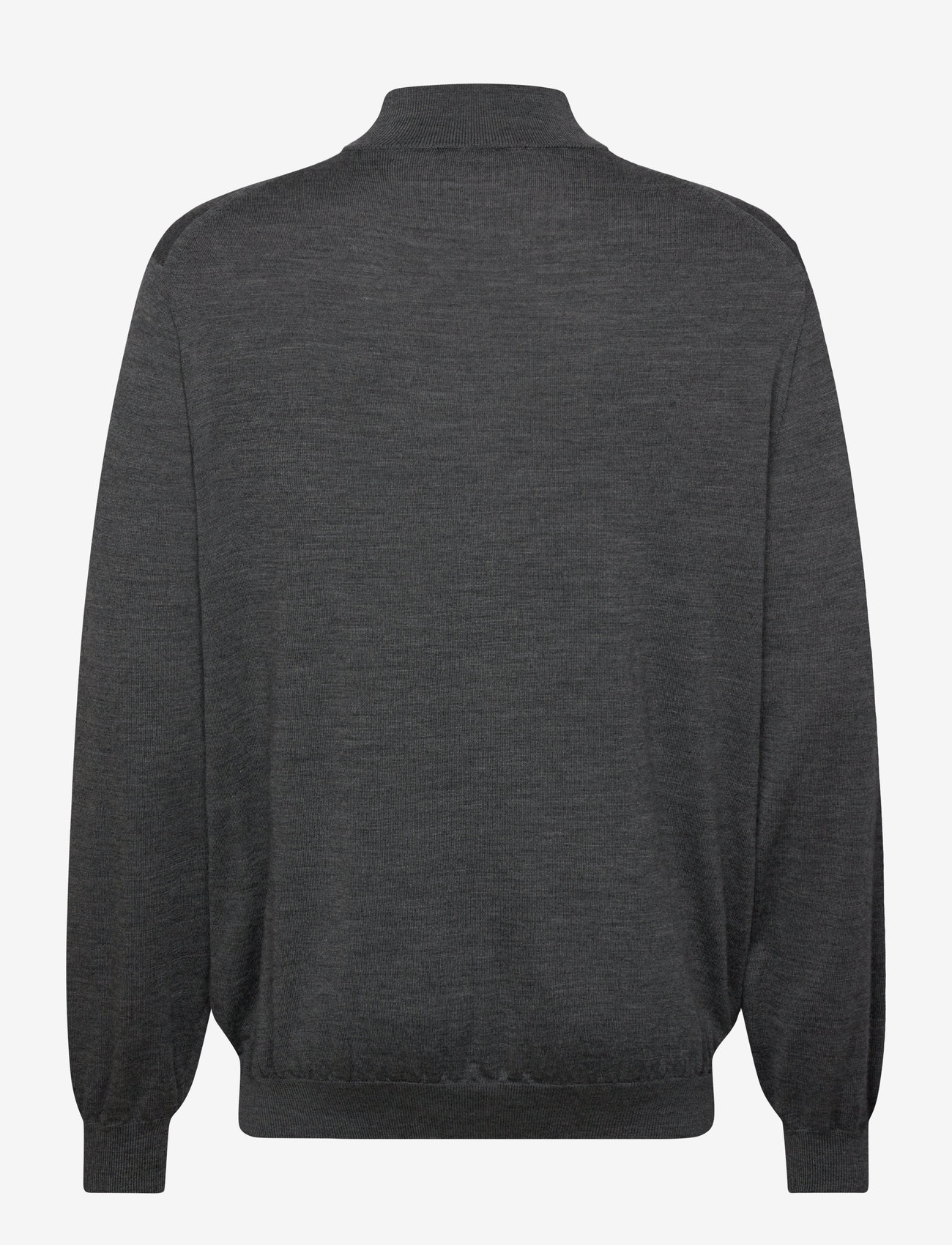 Mango - 100% merino wool sweater with zip-neck - dark grey - 2