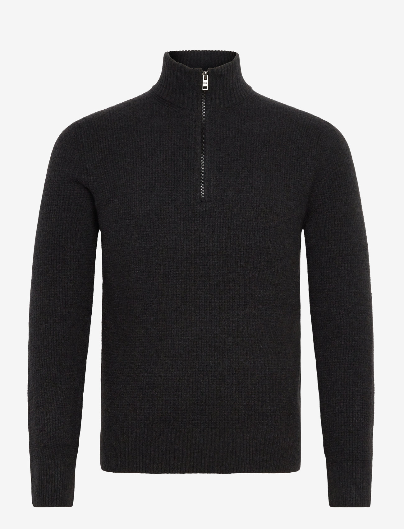 Mango - Knitted sweater with perkins neck - half zip-tröjor - charcoal - 1
