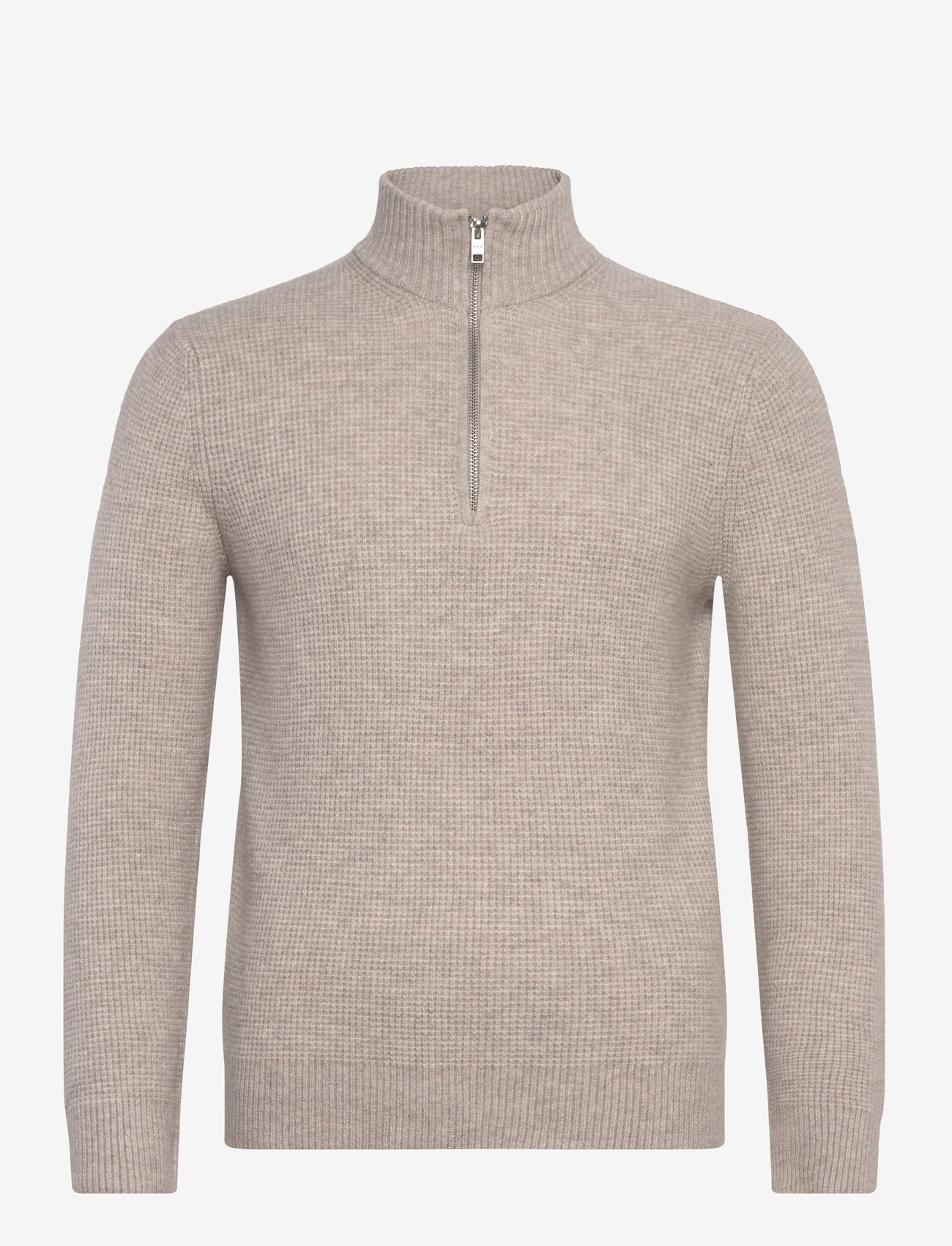 Mango - Knitted sweater with perkins neck - herbstliche kleidung - lt pastel brown - 0