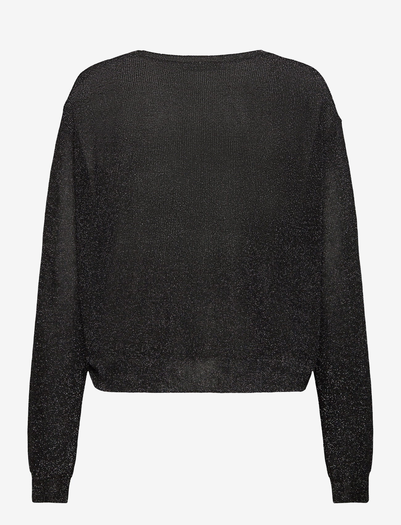 Mango - Crewneck lurex sweater - efterårstøj - black - 1