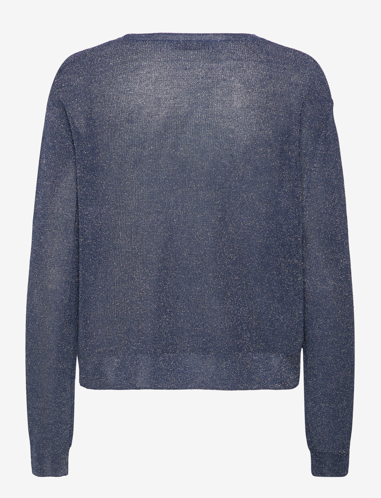Mango - Crewneck lurex sweater - efterårstøj - navy - 1