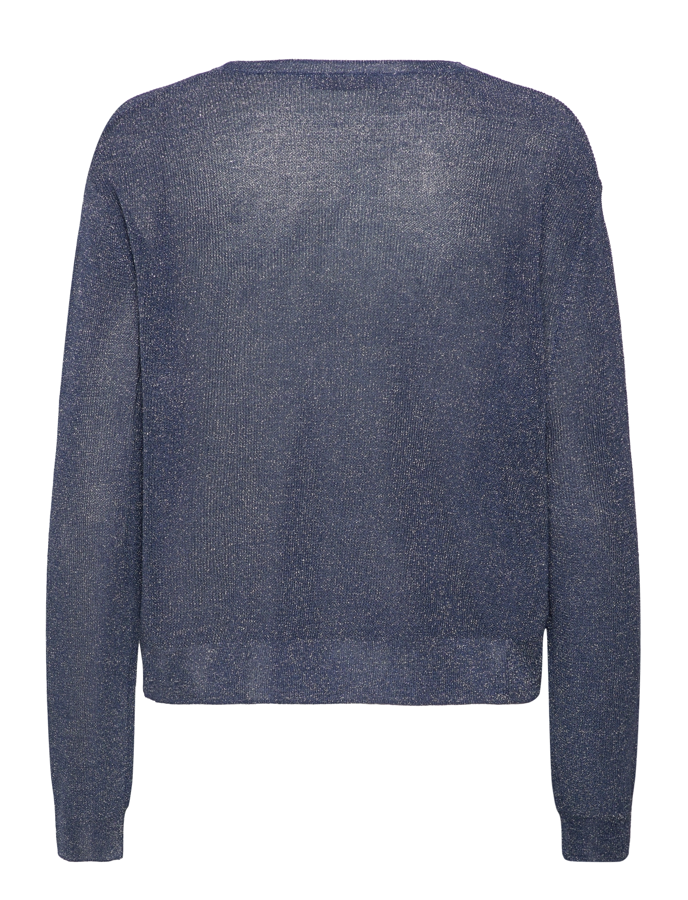 Mango - Crewneck lurex sweater - pullover - navy - 2