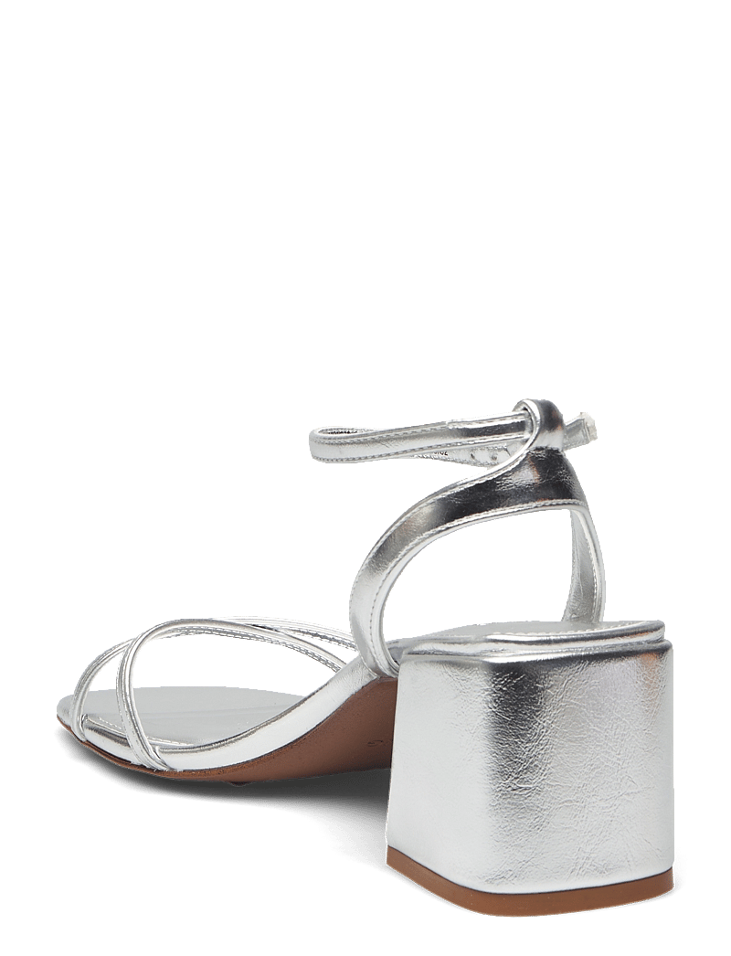 Mango - Metallic straps sandals - sandaletten - silver - 2