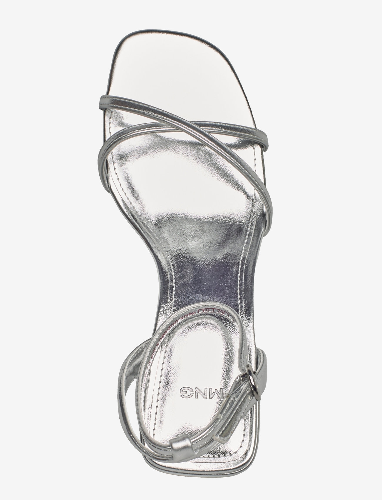 Mango - Metallic straps sandals - laveste priser - silver - 3