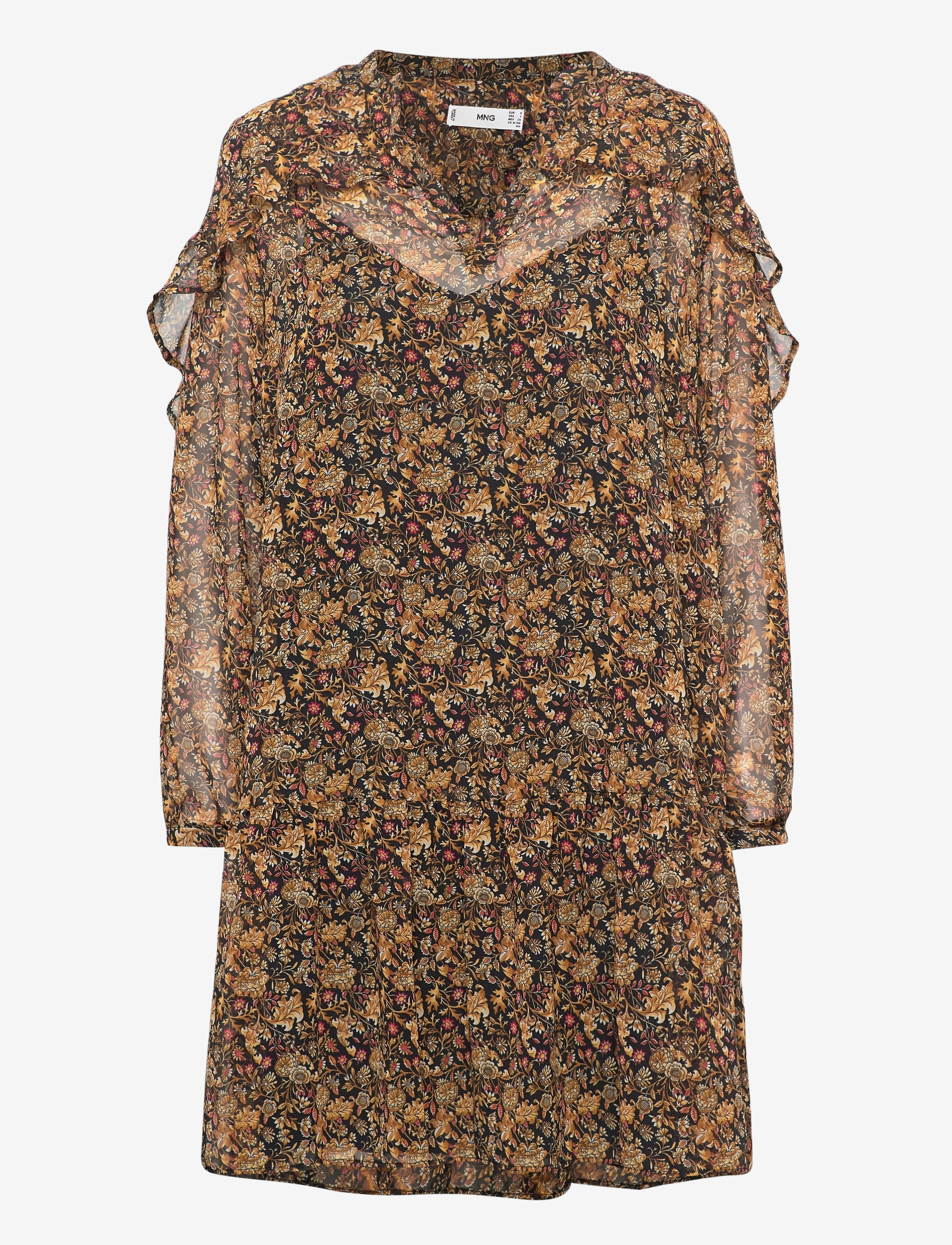 Mango Chicago, XS, Brown, Kjoler > Kort Kjole, Dame